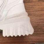 NURTURE Whitney Leather‎ Lug Sole Combat Boot White Cream Lace Up Size 6.5 New Photo 9