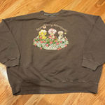 PacSun Brown Strawberry Shortcake Graphic Crewneck Oversized Sweater -  Photo 0