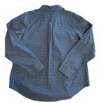 LL Bean Wrinkle Free Plaid Long Sleeve Button Down Shirt Women L Blue Green Red Size L Photo 1