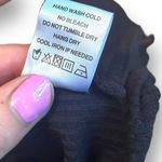 superdown Mia Crop Tee Black Long Sleeve Tie Wrap Around Ribbed Size Medium Photo 8