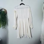 Free People NEW  FP One Paige Mini Dress Sand Sable XS Oversize Cowgirl Off White Photo 3