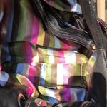 Tignanella Vintage Tignanello Large Black Leather Shoulder Purse Bag Photo 9