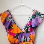 Eloquii  Front and Back Ruffles at Neckline with Low V Neckline Waist Tie Size 16 Photo 7