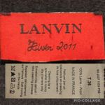 LANVIN Draped Twisted Wool long sleeved sweater dress in gray size small Photo 11