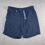 Rei Co-op  Shorts Men Small‎ Amphib Nylon Belted Blue Outdoor Active Hiking Photo 0