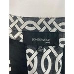 Jones Wear NWT  Laguna Black White Split Neck Tunic Top Petite Small PS Photo 10