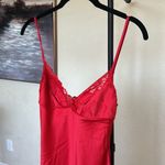 House Of CB  XS D-DD  'Salma' Red Rose Satin Slip‎ Dress NWOT Photo 6