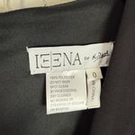 NWT Ieena by Mac Duggal #26514 Plunging Long Sleeve Pearl Keyhole Gown Black 0 Photo 6