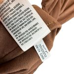 American Eagle  Size S High Rise Brown Flared Pants Faux Suede Pull On Western Photo 5