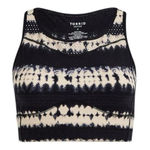 Torrid  Active Sports Bra Black Cream Tie Dye Racerback Size M‎ / 00 Longline Photo 0
