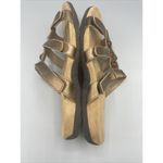 Minnetonka Sandals Brown Leather Strap Slip On Slide Womens Size 9 Photo 4