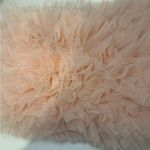 ZARA Pink Strapless Crop Tulle and Knit Tube Top Tulle Ruffles Size Small NEW Photo 5
