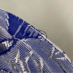 ZARA Halter Crop Top Blue Tropical Size Small Cut-Outs Women Beachy Palm Leaves Photo 9