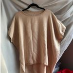 Cuyana  Baby Alpaca Tan Oversized Poncho Sweater Top Regular Boho Scandi Heritage Photo 0
