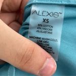 Alexis  Brooks Button Down blouse Solid Cerulean Blue Cotton Blend size xs nwt Photo 8