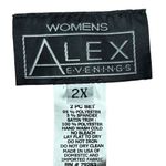 Alex Evenings Twin Set Size 2X Tan Floral Sparkly Gala Cocktail Fancy Classic Photo 6