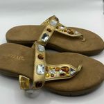 Aerosoles  Gold bling diamonds Flip Flop Thong Sandals Sz 8M woman’s Photo 0