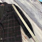 Vintage 80’s/90’s New York Girl Gray Wool Blend Plaid Blazer Coat​​​​ Size M Photo 11