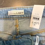 Loft The Straight Jeans Women's Size 32/14 Light Wash High Rise Pocket Front NWT Photo 2