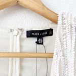 Peace + Love Sequin Wrap Drape Mini Dress in White Size 4 Photo 3