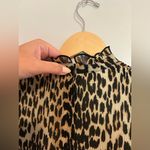 Ganni Pleated Georgette Maxi Dress in Leopard size EU 32 Photo 8
