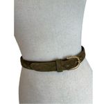Echo Army Green Genuine Suede Quilted Fashion Belt Size S Photo 9