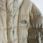 The North Face 600 Fill Vintage Puffer Parka Womens Size Large Cream Silver 2008 Photo 2