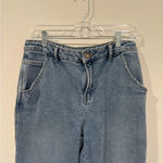 Sincerely Jules  Jean Size 29 Cargo Baggy Relaxed Fit Denim Pant Med Wash Cuff Photo 2