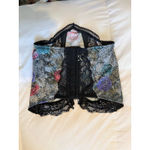 Dior Vintage Christian  Bustier Floral Print Strapless Balconette Bra Size 34B Photo 4