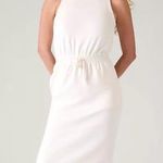 Athleta NWT $115 Seasoft Midi Dress White Athletic Athleisure Size XL Photo 0