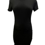 Babaton Aritzia Covet Ruched Mini Dress Black Size M Photo 1