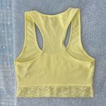 Forever 21 Yellow Cropped Lace-Trim Tank Top Photo 3