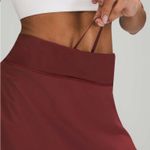 Lululemon Play Off The Pleats Mid Rise Tennis Golf Skirt Red Merlot Swift Sz 10 Photo 4