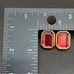 J.O.A. Retired Vintage RIVERS Fuchsia Pink Rhinestone Emerald Cut Earrings 13.8g Photo 8