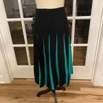RVN size M Black and Teal Mid Weight Knit Midi Skirt Size M Photo 1