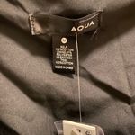 AQUA  For Bloomingdale’s Black Ruffle Embroidered Mini Dress Size M New W/ Tag Photo 11