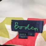 BODEN Ibiza Floral 100% Cotton Ribbon Trim Shift Dress‎ Size 10 Cottage Medium Pink Photo 1