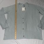 John + Jenn NWT Size Large Button Front Cardigan In Mystic Blue By  Photo 5