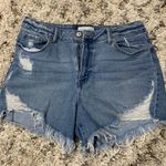 Happily Grey Distressed Jean Shorts Blue Size undefined Photo 0