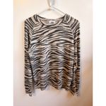 LNA  Brushed Zebra Vintage Raglan Top SZ sm Photo 4