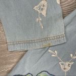 draper's & damon's drapers & damon embroidered sequin beaded denim button up long sleeve shirt Photo 5