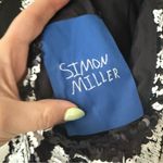 Simon Miller Zazzle Zebra Trip Sequin Halter Mini Dress 2 Black Photo 8