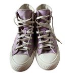 Converse CTAS butterfly wings women’s Sz 6 purple white canvas sneakers HI TOP Photo 2