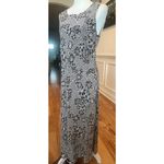 Charter Club  Black & White Floral 100% Silk Maxi Dress - 14 Photo 1