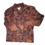 Dress Barn  Paisley Mandarin Collar Zip Front Jacket - Size L Photo 7