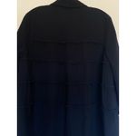 John Mark  Classic Black‎ Tiered Ruffle Back Button Up Shirt Blouse Top Medium Photo 5