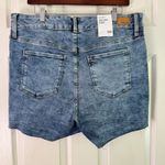 True Craft  Denim Shorts High-Rise‎ Distressed Blue Wash Plus Size 18W Photo 9