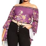 City Chic  Cordelia Top Purple Photo 0