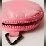 NWOT FREE PEOPLE FP ESSENTIALS ONLY Pink ROSE Round Pouch with Clip Photo 2