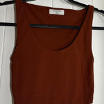 Babaton Aritzia | Cropped Tank Top Rust/Burnt Sienna | Women's 2XS Photo 0